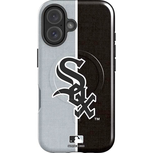MLB Chicago White Sox Split iPhone 16 Plus Magsafe Impact Case